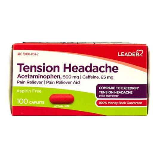 Leader Tension Headache Acetaminophen 500 Mg Caplets