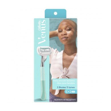 Gillette Venus Extra Smooth Sensitive Design Edition Razor Handle + 2 Refills