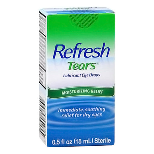 Refresh Lubricant Eye Drops Tears, 2 Bottles 15ml