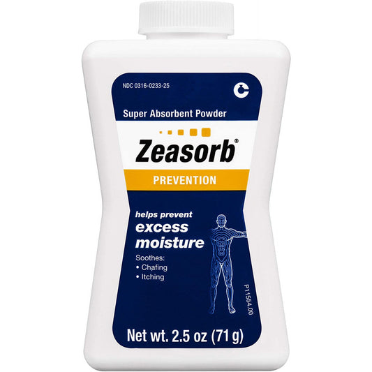 Zeasorb Prevention Super Absorbent Powder, Foot Care, 2.5 Oz
