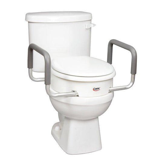 Carex Toilet Seat Elevator With Arms - Round
