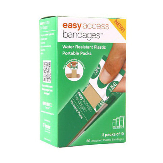 Easy Access Bandages Water Resistant Plastic Portable Assorted