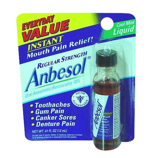 Anbesol Oral Anesthetic, Regular Strength, Cool Mint Liquid