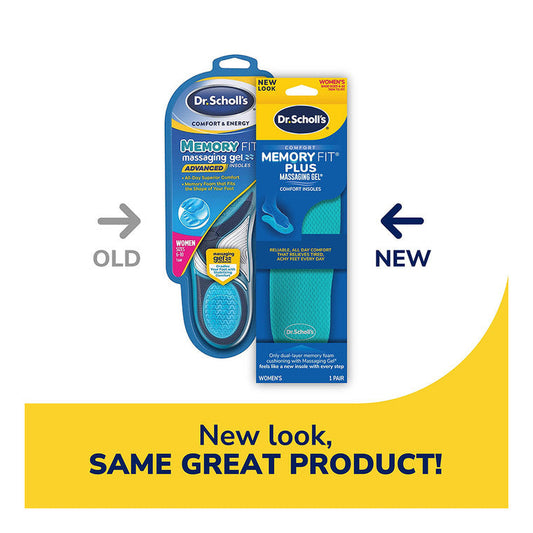 Dr Scholls Comfort And Energy Memory Fit Insoles For Women, 1 Pair, Size 6-10