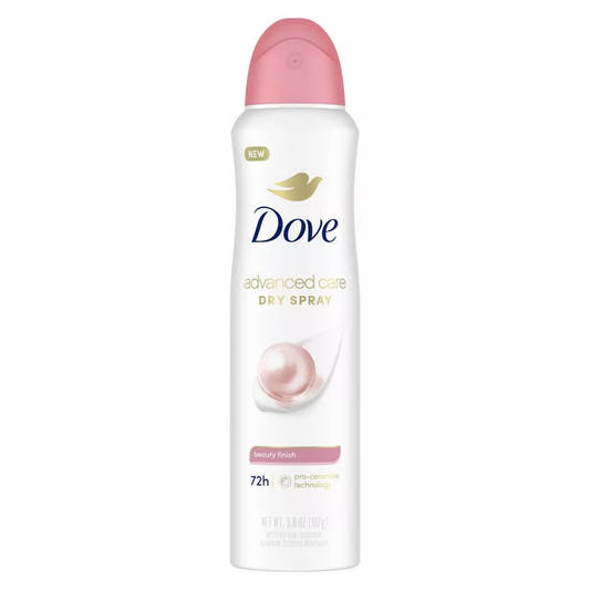 Dove Advanced Care Dry Spray Beauty Finish Antiperspirant Deodorant 3.8 Oz Can