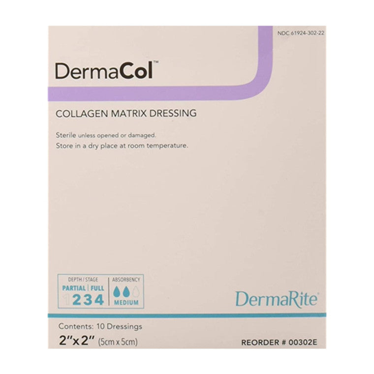 DermaRite Industries Dermacol Collagen Dressing, 2x2