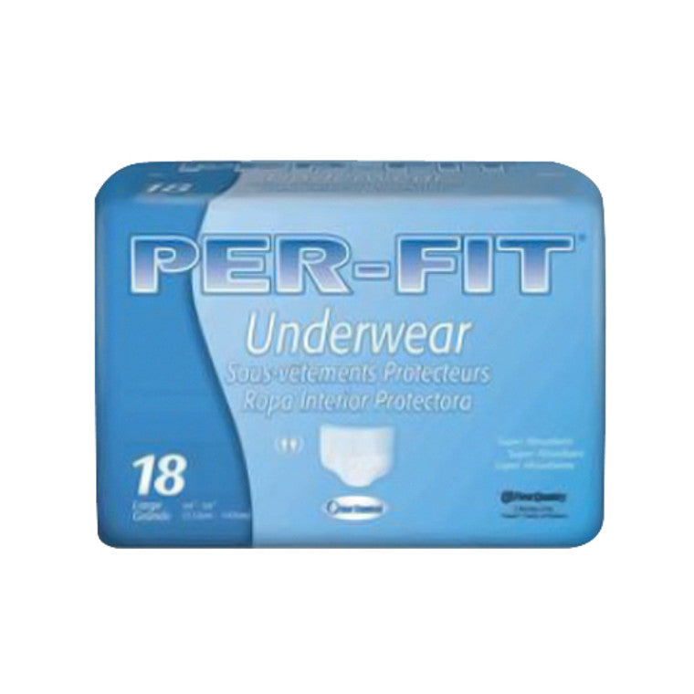 First Quality Unisex Adult Absorbent Underwear With Tear Away Seams PF-513, Count Of 18