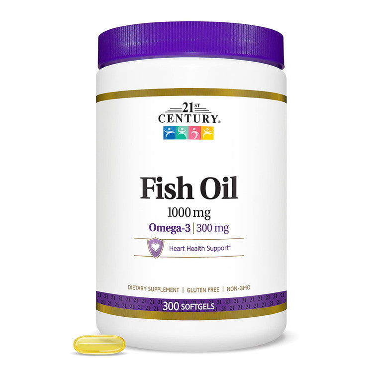 21st Century Fish Oil Softgels, 1000 Mg, Softgels
