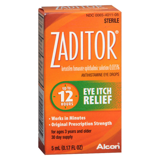 Zaditor Antihistamine Eye Itch Relief Drops - 0.17 Oz