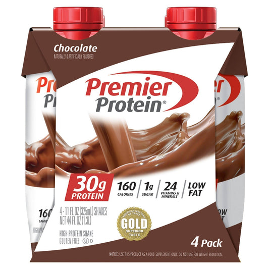 Premier Protein High Shake, Chocolate, 4 Pack