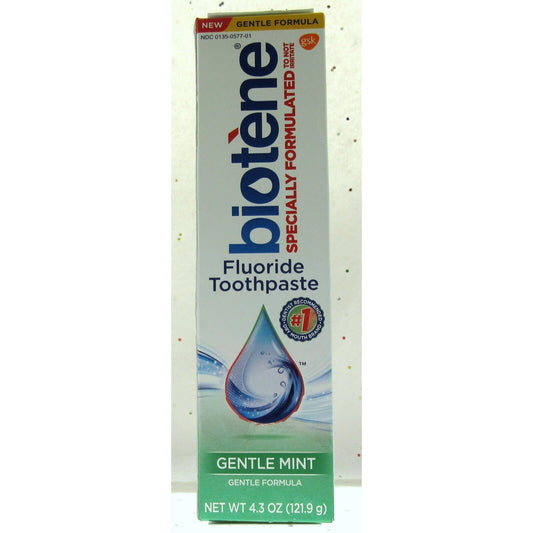 Biotene Toothpaste Gentle Mint Fluoride - 4.3 Oz