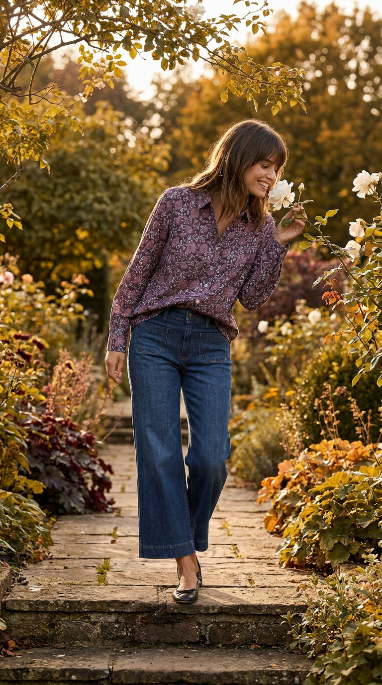 Good Boyfriend Shirt - Ojai Floral Beet / Raisin Rose