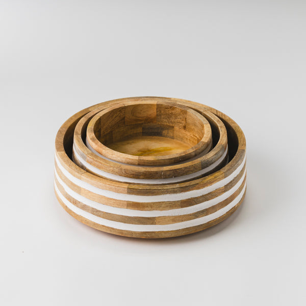 Whitehaven Mangowood Nested Bowls