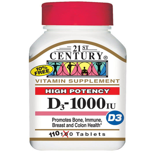 21st Century Vitamin D 1000IU Tablets