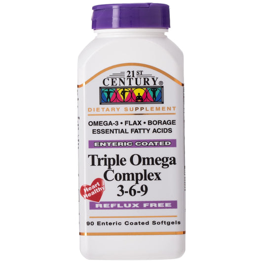 21st Century Enteric Coated Triple Omega Complex 3-6-9