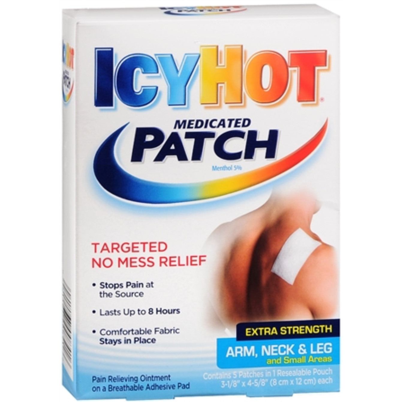 Icy Hot Original, Pain Relief Patch, Arm, Neck & Leg