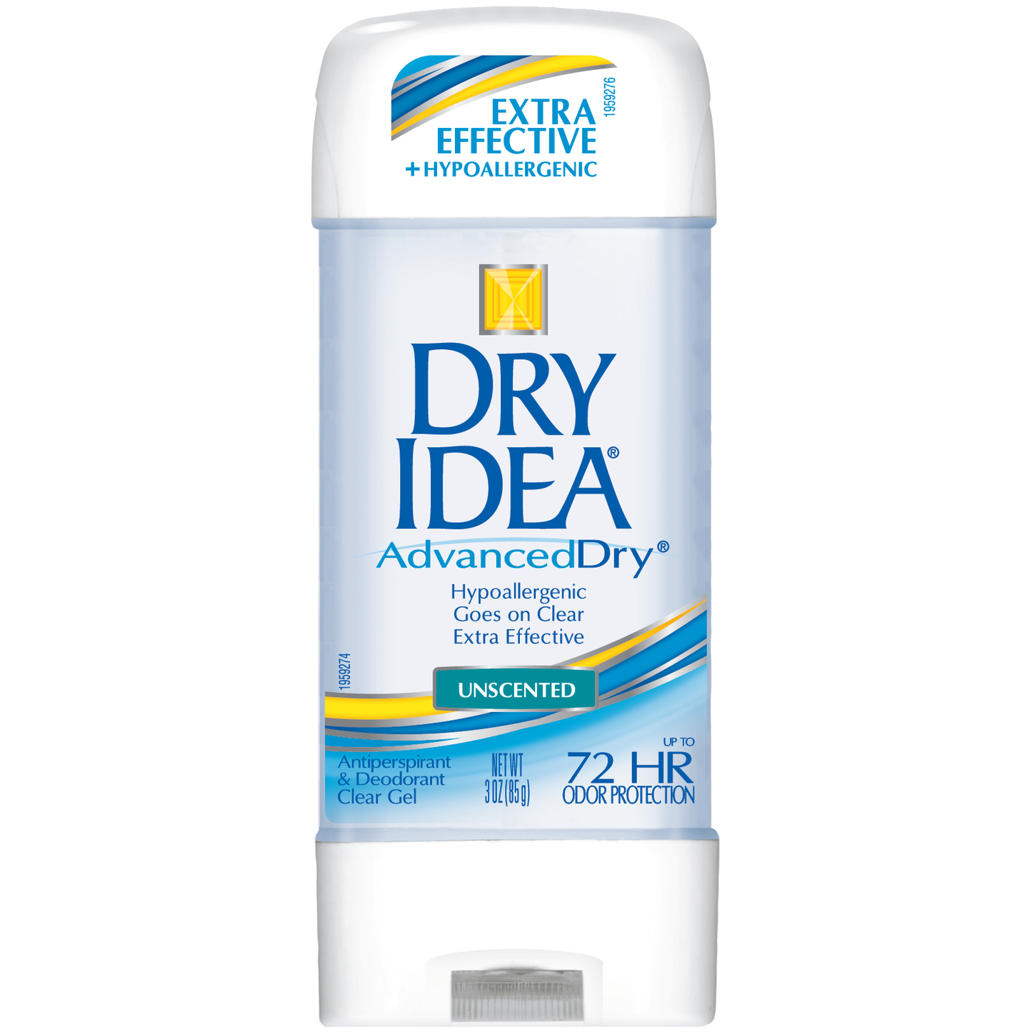Dry Idea Advanced Antiperspirant & Deodorant Clear Gel Unscented 3 Oz