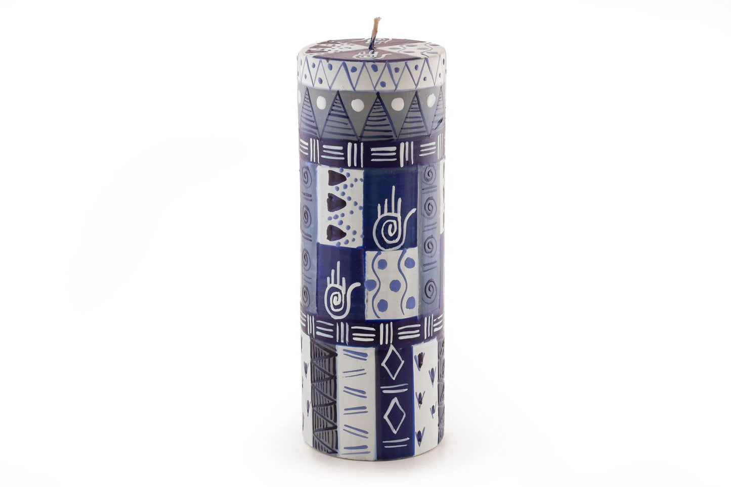 Hamsa Painted Candles