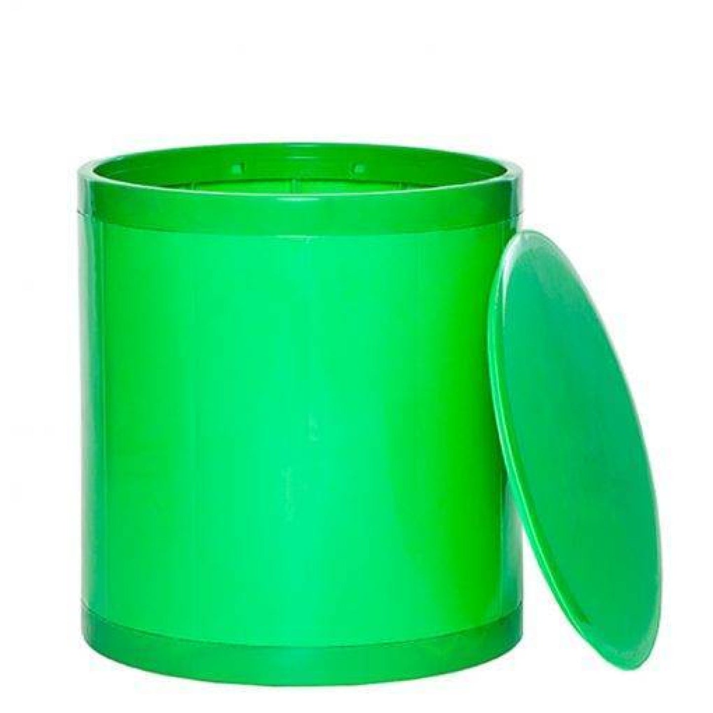Otto Storage Stool | Round Plastic Storage Ottoman Solid