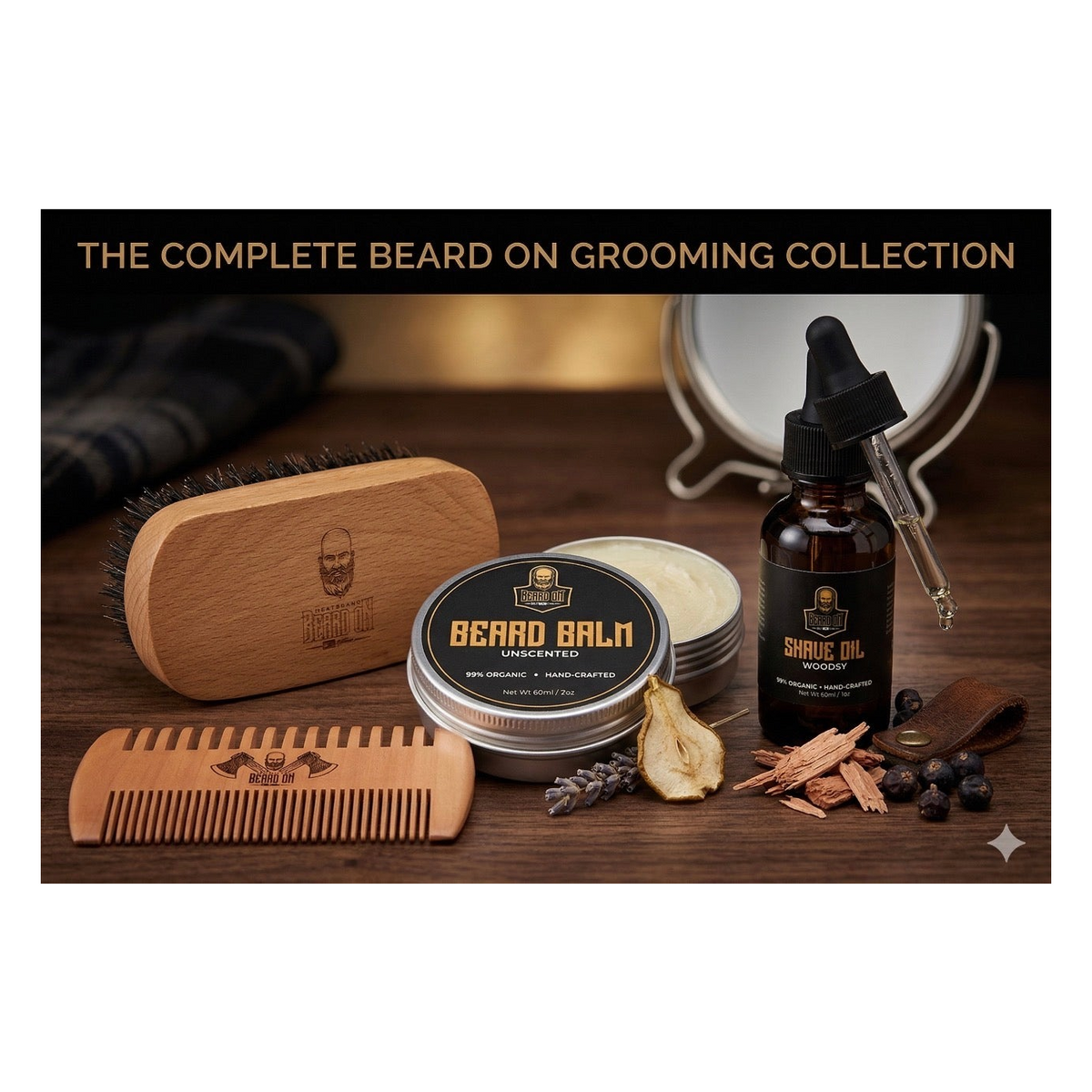 Beard Growth & Grooming Kit