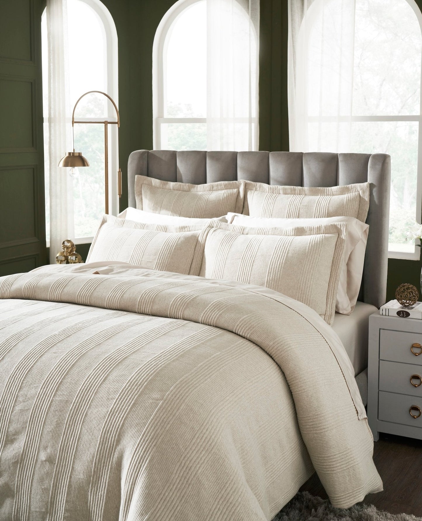 Savoy Quilted Jersey Duvet Cover