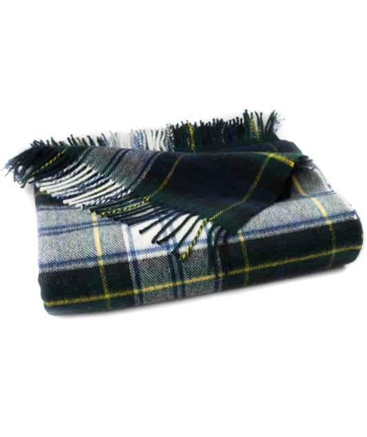Highland Tartan Tweed Merino Wool Throw - Dress Gordon