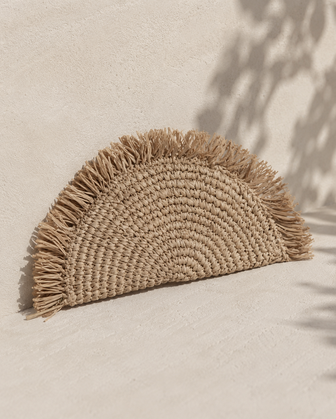 Seagrass Half Moon Clutch