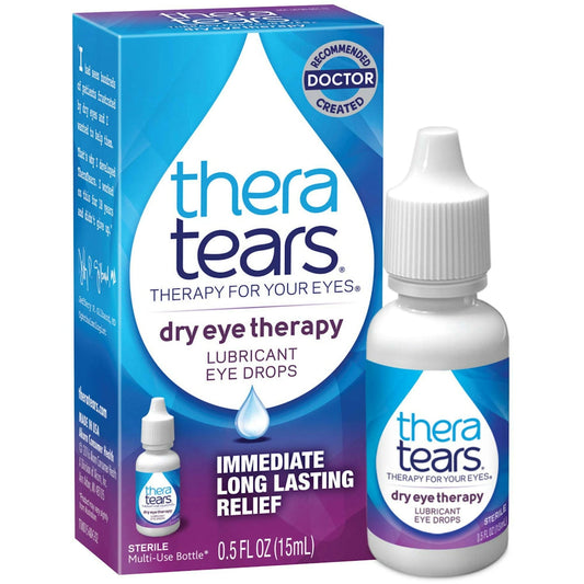 TheraTears Lubricant Eye Drops Sterile Multi-Use Bottle 0.5 Fl Oz