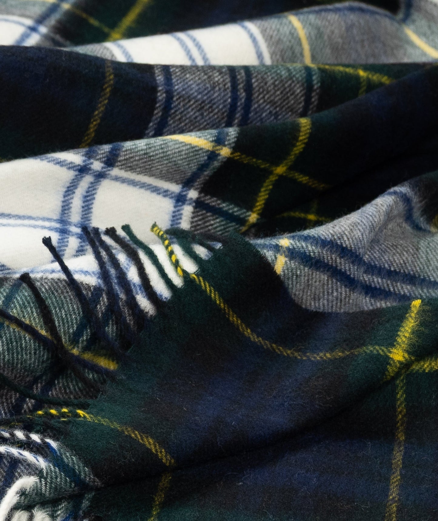 Highland Tartan Tweed Merino Wool Throw - Dress Gordon