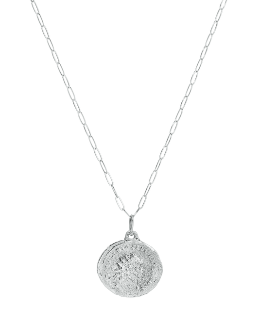 Nautical Mile Silver Coin Necklace