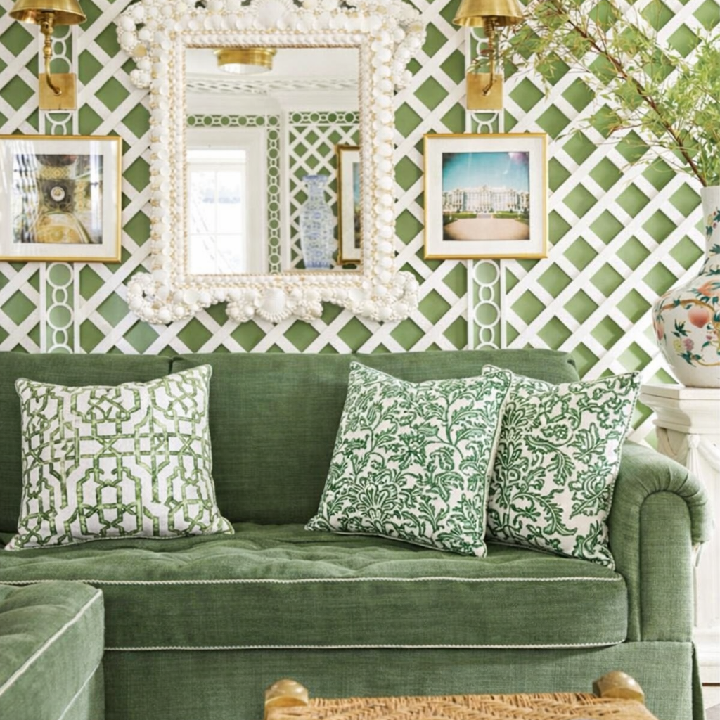Naples green cushion pillow cover