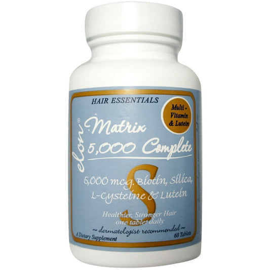 Elon Matriz De 5000 Completa Suplemento De Biotina Para El Crecimiento Del Cabello Con Multivitamínico