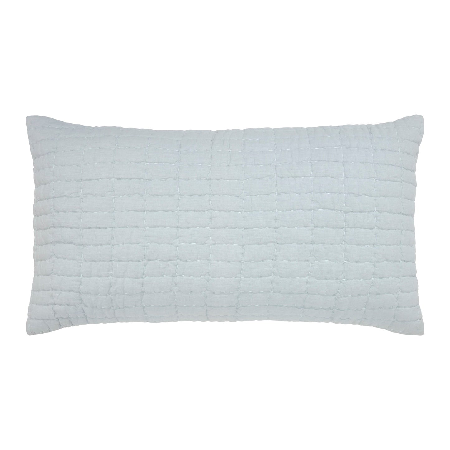 Logan Grid European Linen Quilt Sham