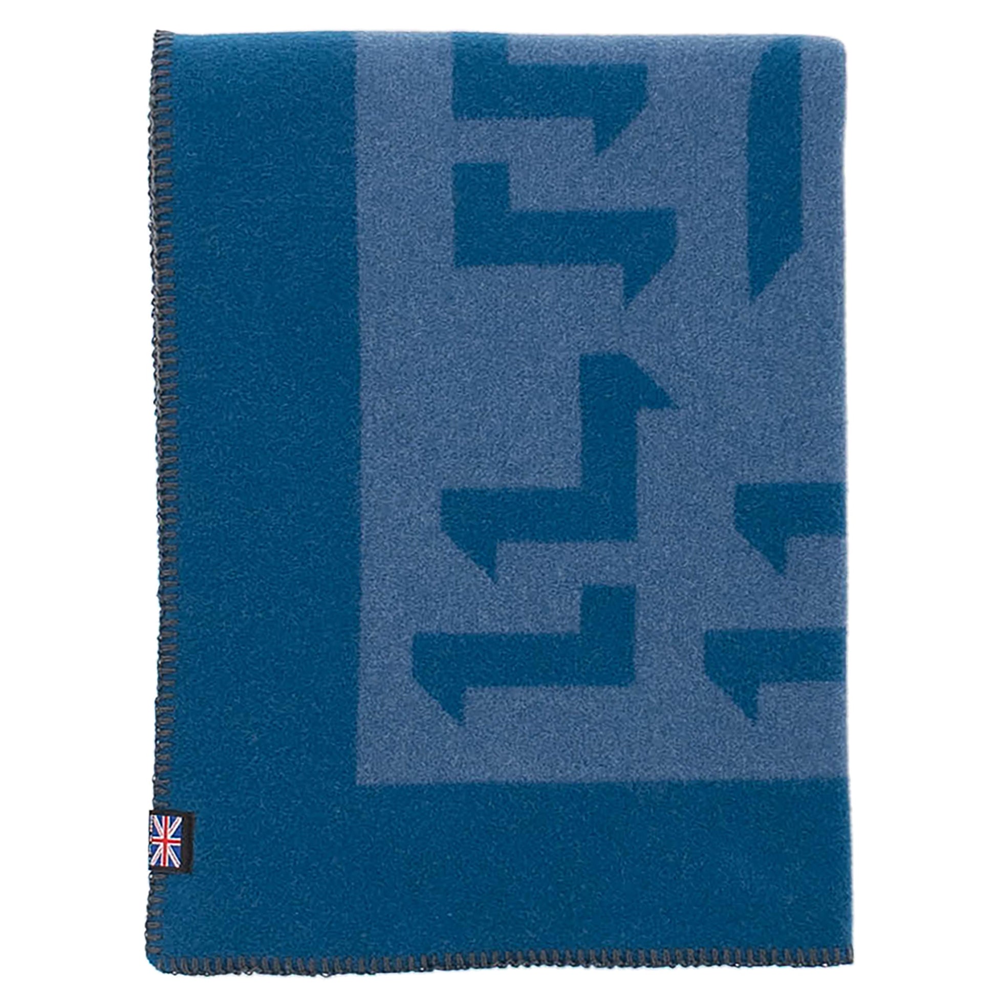 Prince of Scots Merino Wool Fleece Throw ~ Blue Expletive ~ - Osadia Concept Store