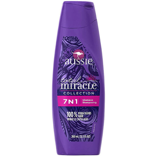 Aussie Total Miracle Shampoo For Damaged Hair, 12.1 Fl Oz