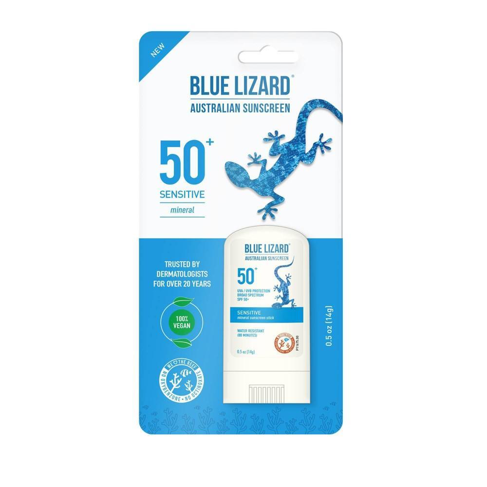 Blue Lizard Sensitive Mineral Sunscreen Stick SPF 50+ - .5 Oz