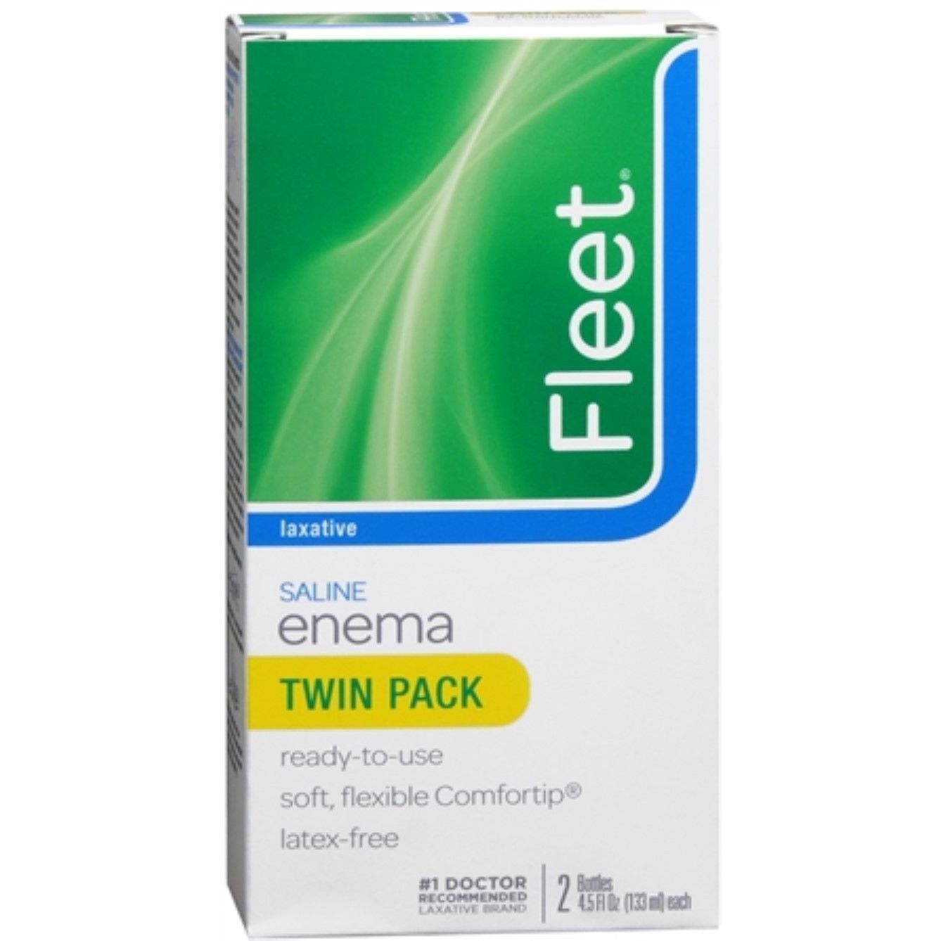 Fleet Laxative Saline Enema, Twin Pack - 9oz