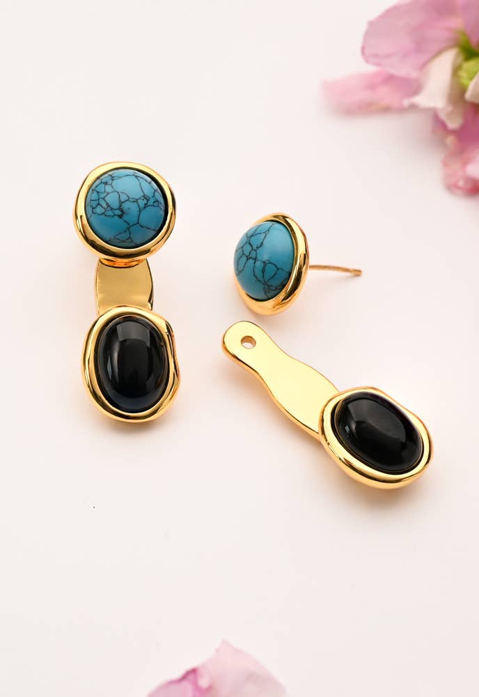 Eclipse Turquoise Ear Jackets