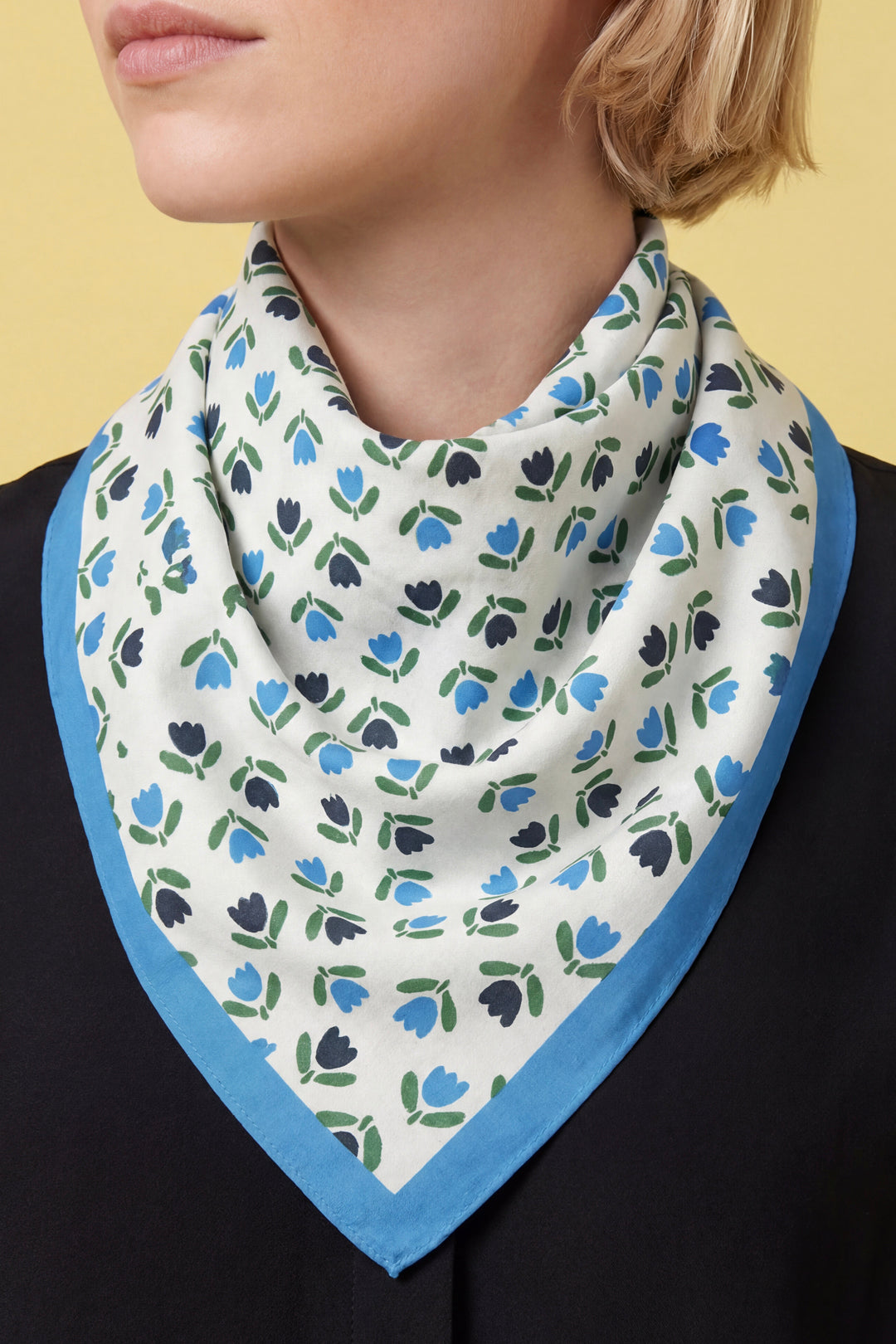 Blue Tulip Cotton Bandana