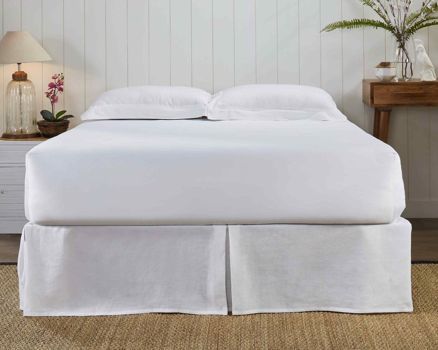 Zurich European Linen Box Pleat Bed Skirt
