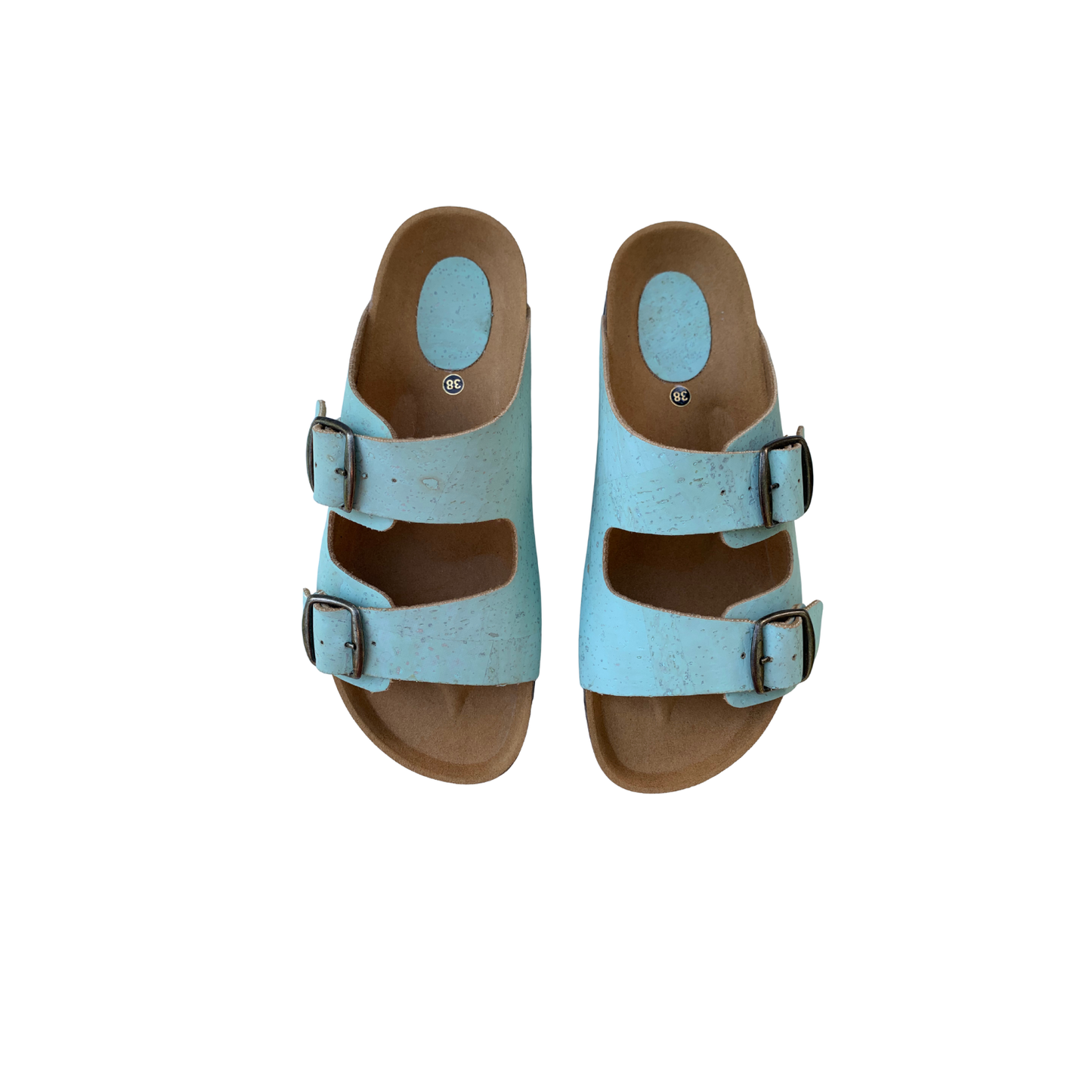 Women's Cork Sandal (Turquoise)