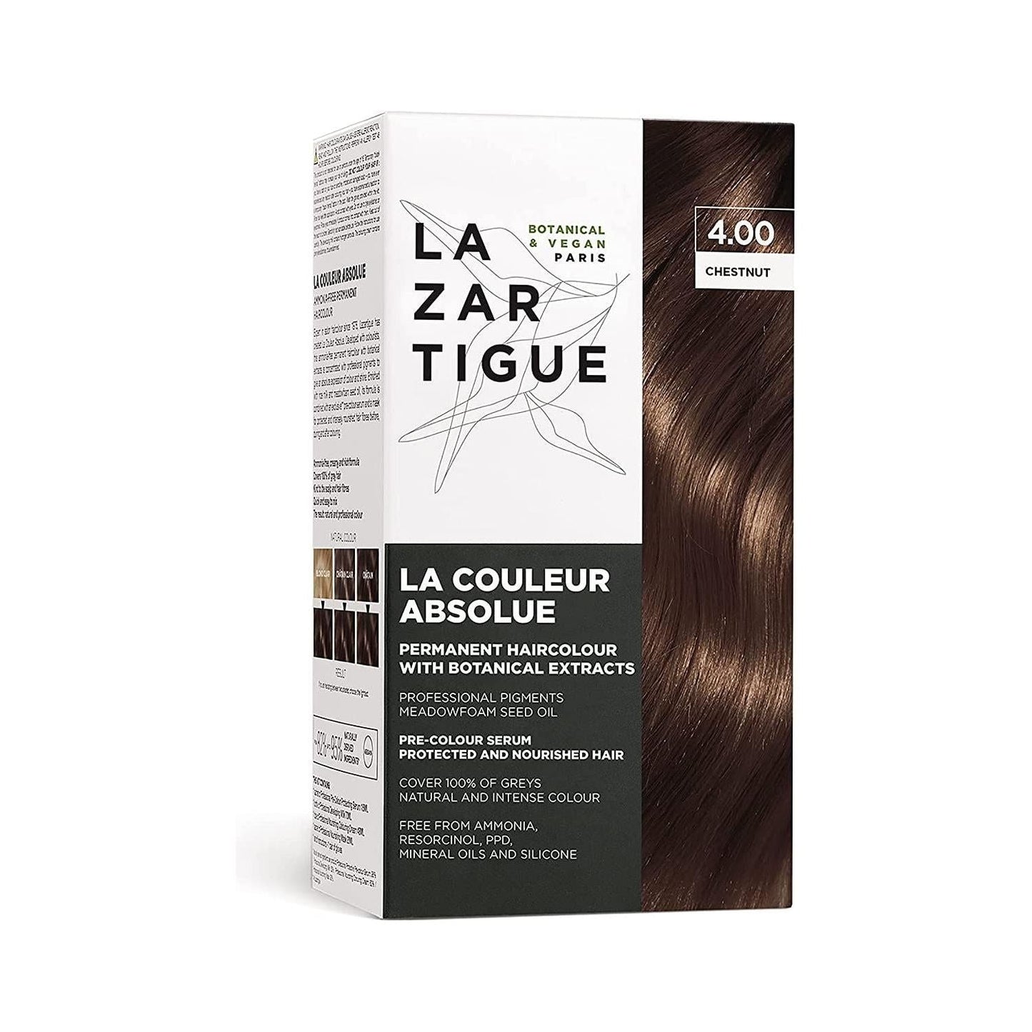 Lazartigue La Couleur Absolue Permanent Hair Color Kit 4.00 Chestnut