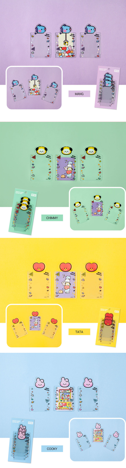 BTS x BT21 Minini Photo Card Cover Set
