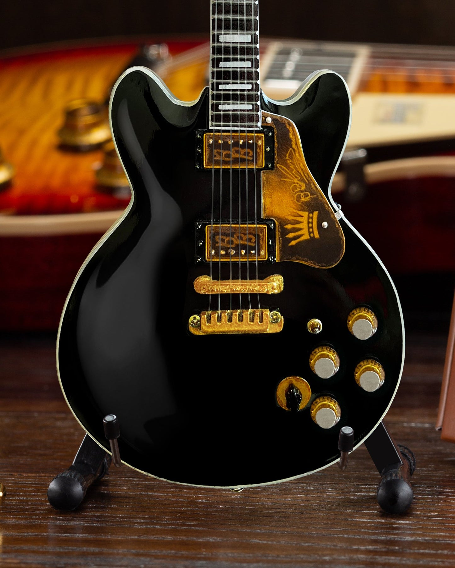 BB KING Gibson ES-345 80th Birthday Lucille Miniature Guitar Model - Osadia Concept Store