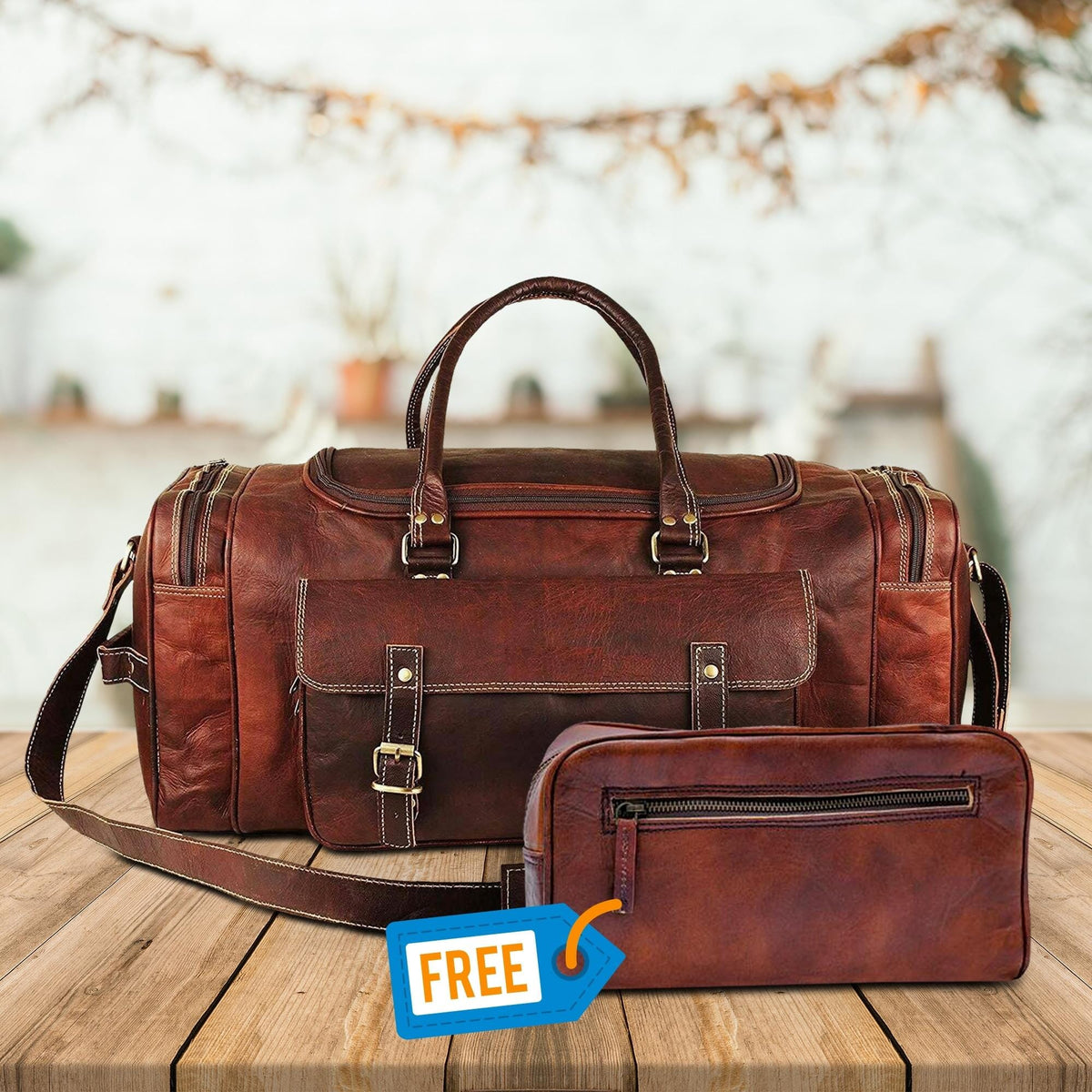 Traveler Weekender Duffle Bag + FREE Toiletry Bag (ZIPIFY) - Osadia Concept Store