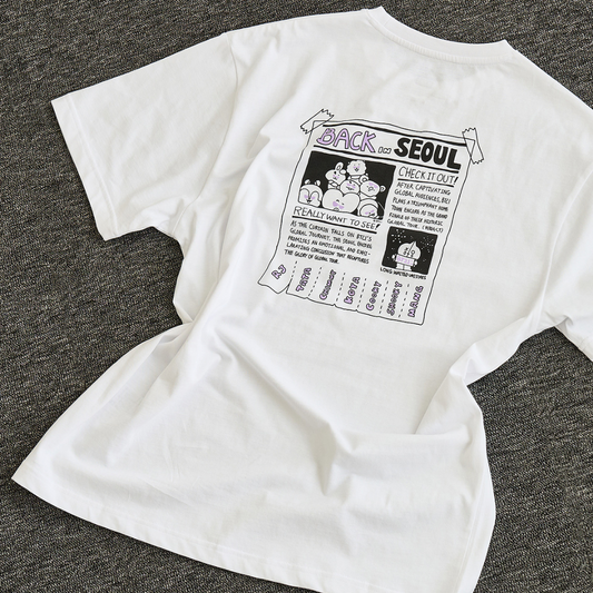 BT21 - Basic Short Sleeve Tshirt Seoul City Edition White