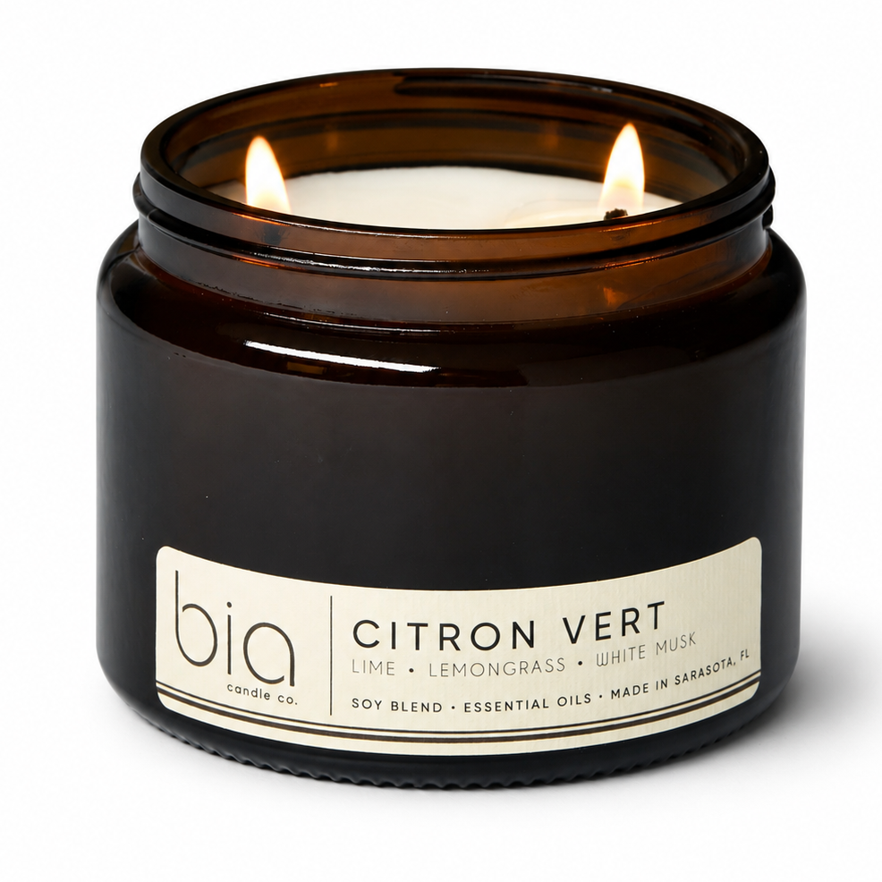 Citron Vert Soy Blend Candle — Lemon, Lemongrass & Bergamot