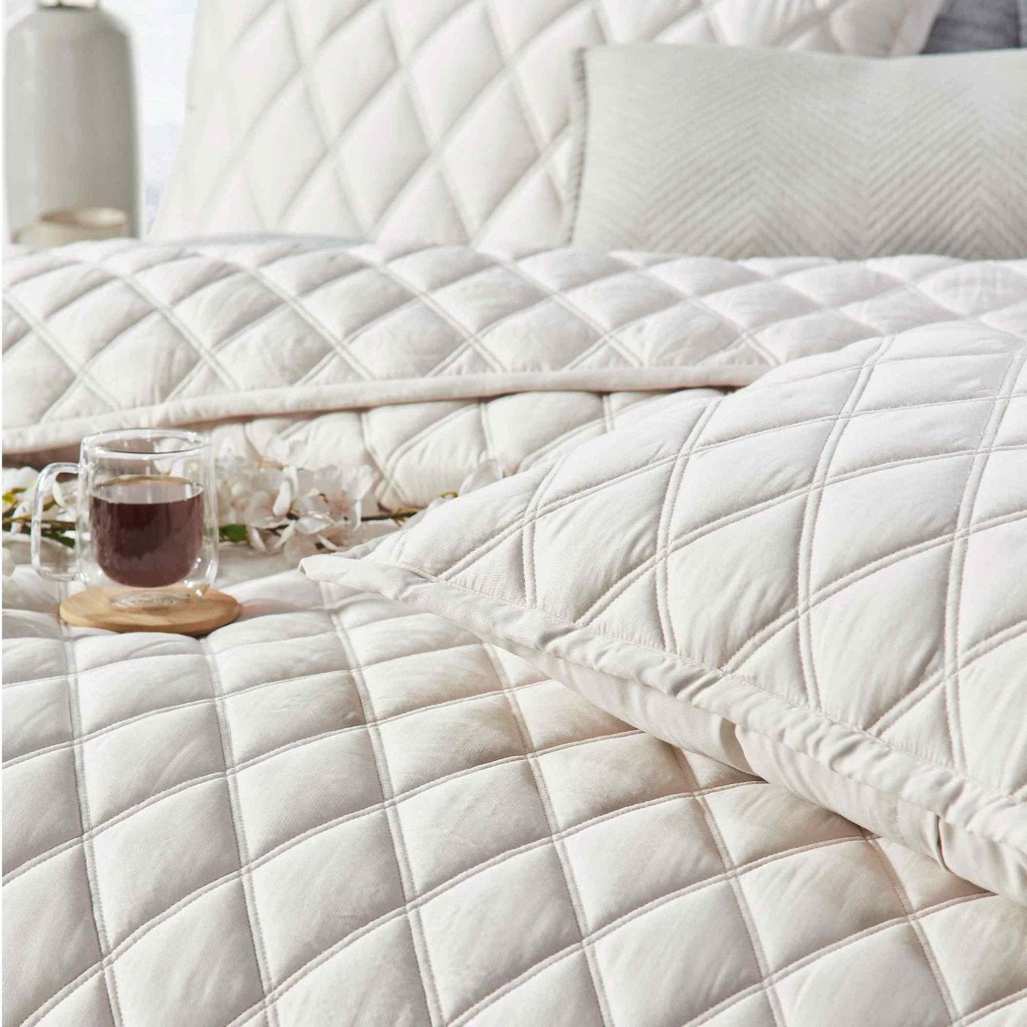 Avalon Lyocell Diamond Quilted Coverlet