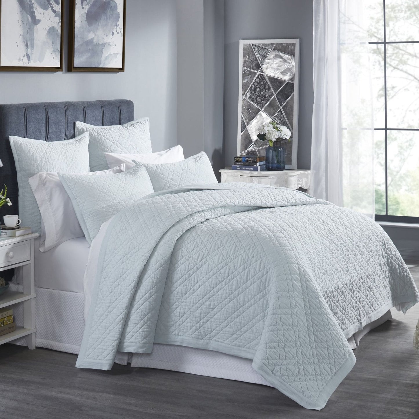 Chloe European Linen Coverlet