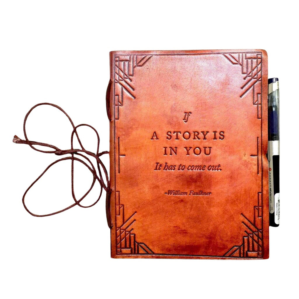 "If A Story" Handmade Leather Journal